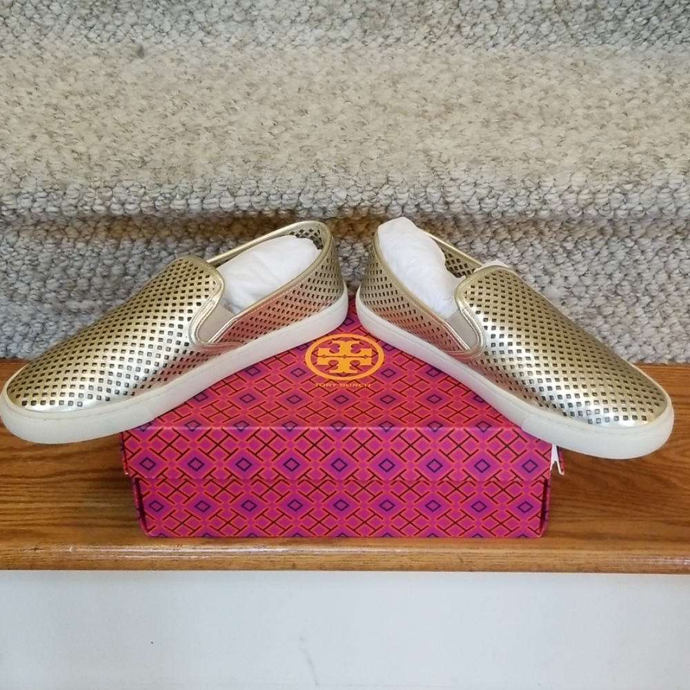 Tory Burch Spark Gold Sneaker style no: 37527
